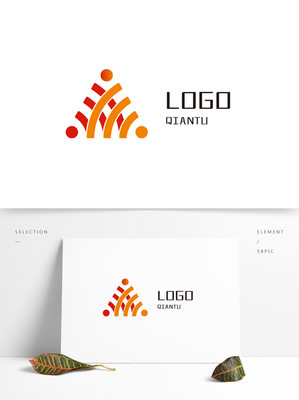 紅色三角綢帶LOGO矢量圖免費下載 AI格式編號35553936設計與應用